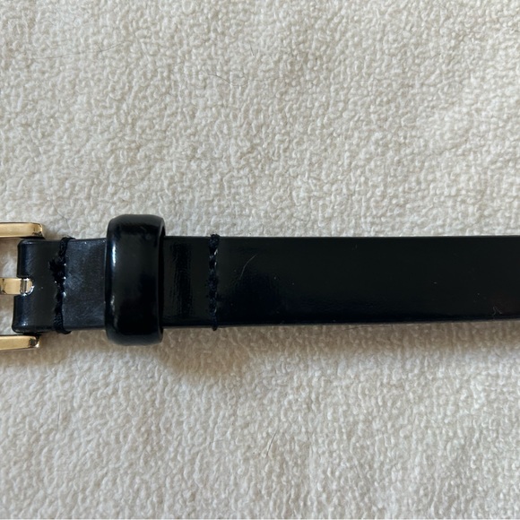 Jil Sander Women’s Black Pantent Leather Belt - Picture 2 of 6